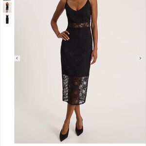 Express Black Lace Dress